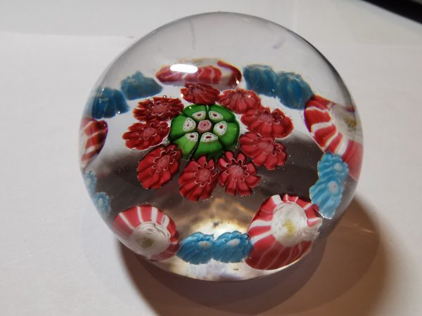 Antique Clichy - 5 roses plus millefiori (mini)