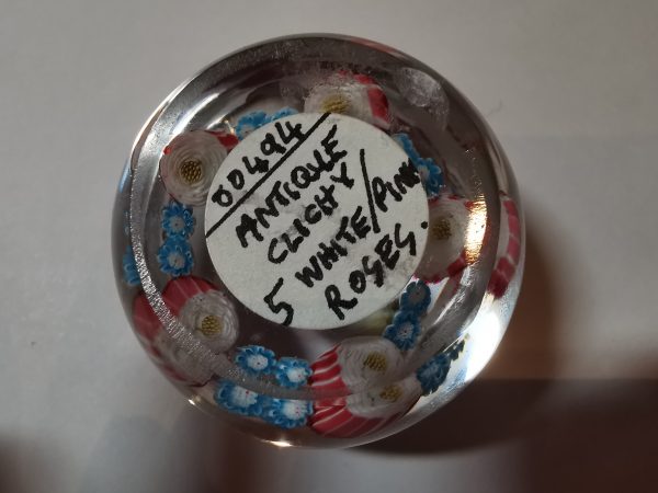 Antique Clichy - 5 roses plus millefiori (mini)