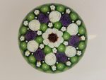 SOLD -Mike Hunter / Twist Glass - Roses concentric - green