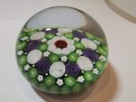 SOLD -Mike Hunter / Twist Glass - Roses concentric - green