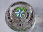 NEW. Perthshire Paperweight - 1976C Miniature faceted Flower