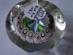 NEW. Perthshire Paperweight - 1976C Miniature faceted Flower